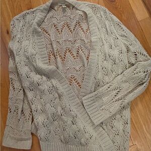 Dress Barn Open Knit Cardigan
